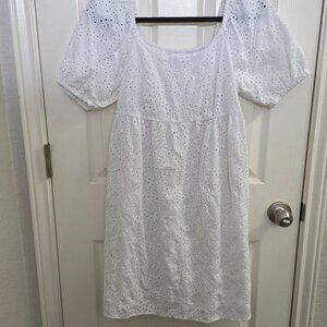 Pre-Loved Time and Tru Eyelet Mini Dress